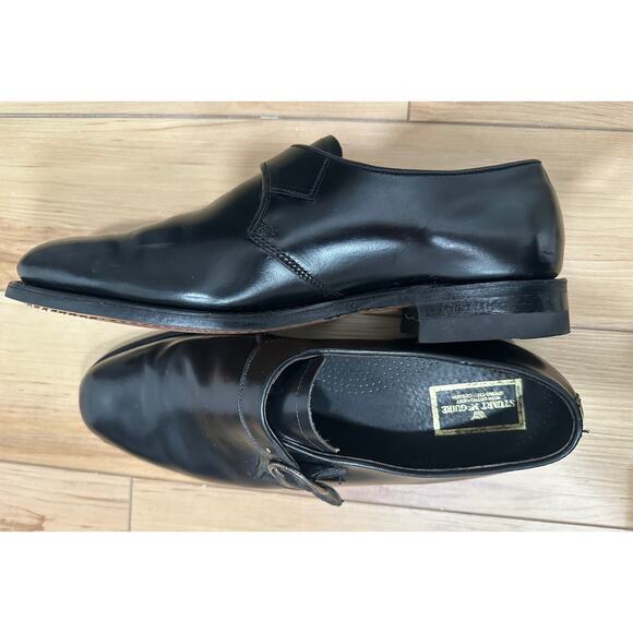 Stuart McGuire Monk Strap Loafers Mens 13 Black Ortho Vent - Picture 5 of 12